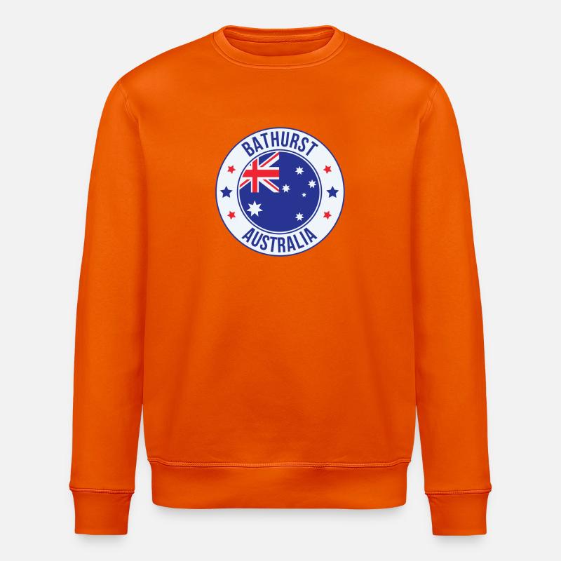 Bathurst Australia Roundel Abzeichen - Stanley/Stella Unisex Bio-Sweatshirt ROLLER - Tieforange