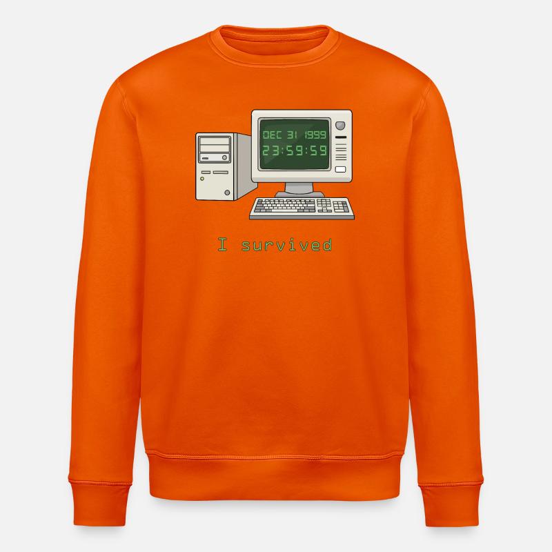 Ich habe Y2K überlebt - Stanley/Stella Unisex Bio-Sweatshirt ROLLER - Tieforange