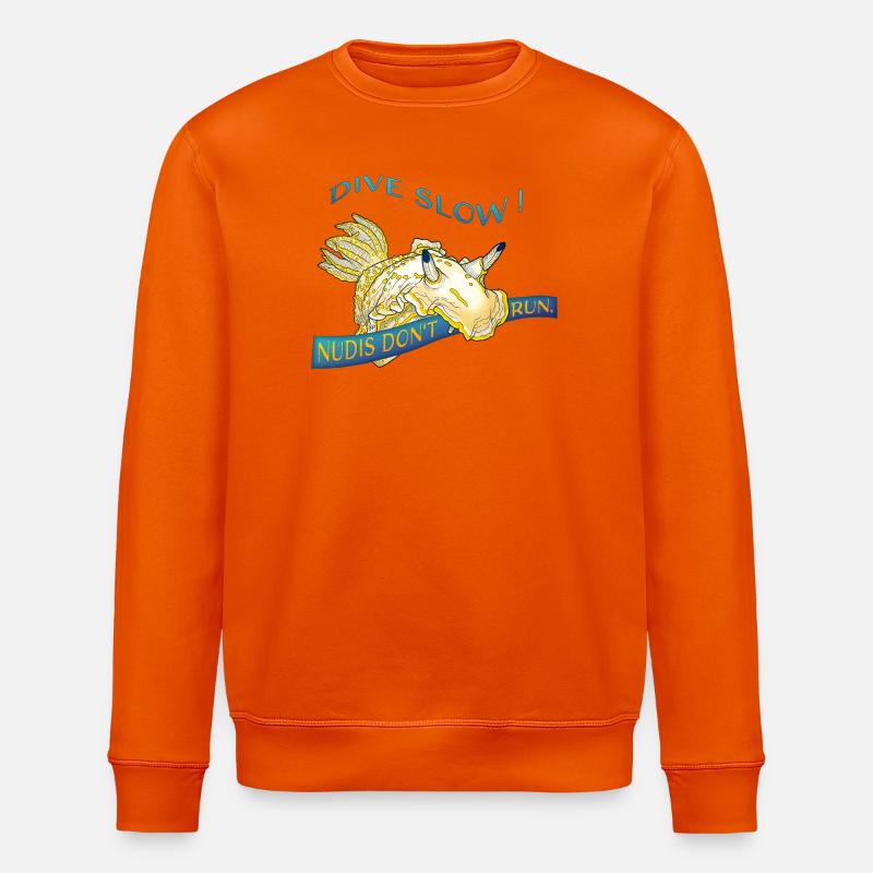 Nudis Don’t Run – Slow Down & Dive - Stanley/Stella Unisex Bio-Sweatshirt ROLLER - Tieforange