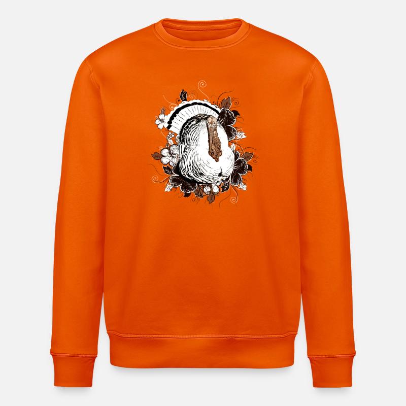 Dinde - Dinde - Thanksgiving - Sweat bio ROLLER Stanley/Stella Unisexe - orange profond