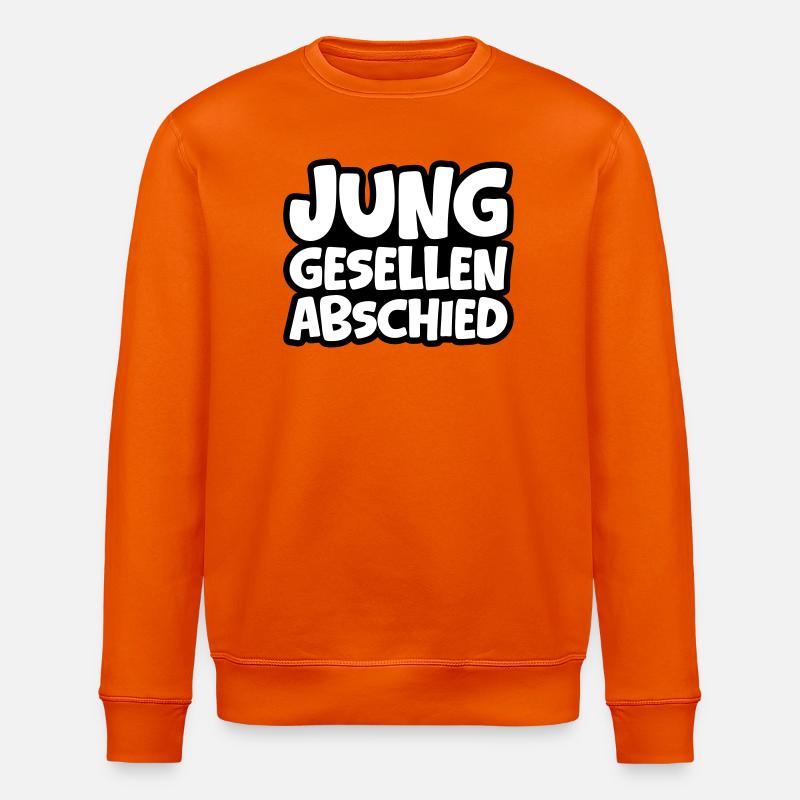 Junggesellenabschied Jga - Stanley/Stella Unisex Bio-Sweatshirt ROLLER - Tieforange