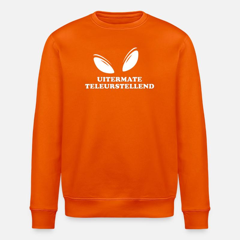 Uitermate teleurstellend white edition - Stanley/Stella ROLLER Unisex Organic Sweatshirt - bright orange