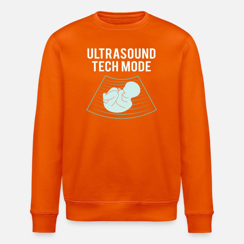 Ultrasonic Technician Ultrasonic Technician - Stanley/Stella ROLLER Unisex Organic Sweatshirt - bright orange