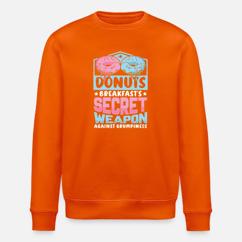 Restauration rapide en donuts - Sweat bio ROLLER Stanley/Stella Unisexe - orange profond