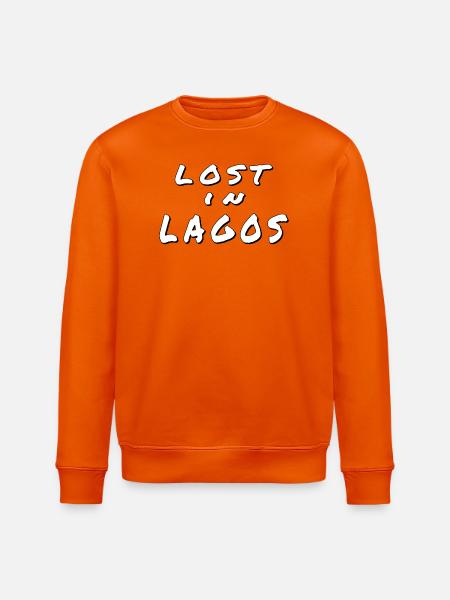 Lost in Lagos – Algarve Design - Stanley/Stella ROLLER Unisex Organic Sweatshirt - bright orange