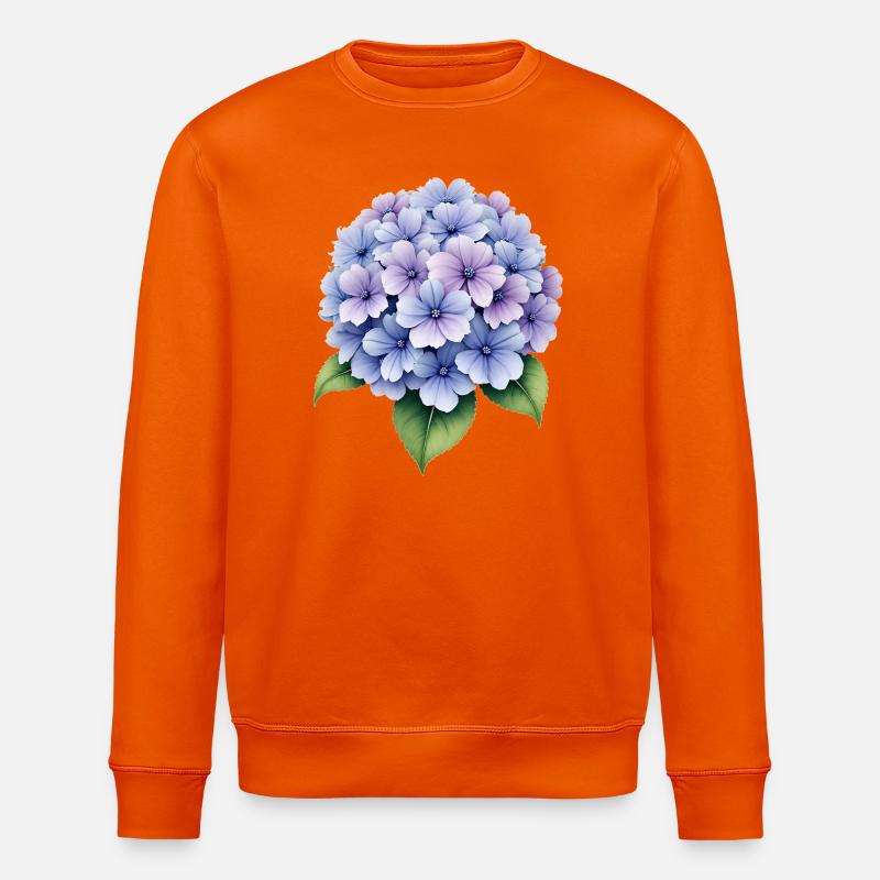 Hortensie Blume - Stanley/Stella Unisex Bio-Sweatshirt ROLLER - Tieforange