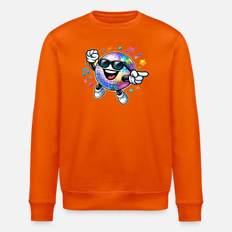 Rainbow Disco Ball Tanzparty - Stanley/Stella Unisex Bio-Sweatshirt ROLLER - Tieforange