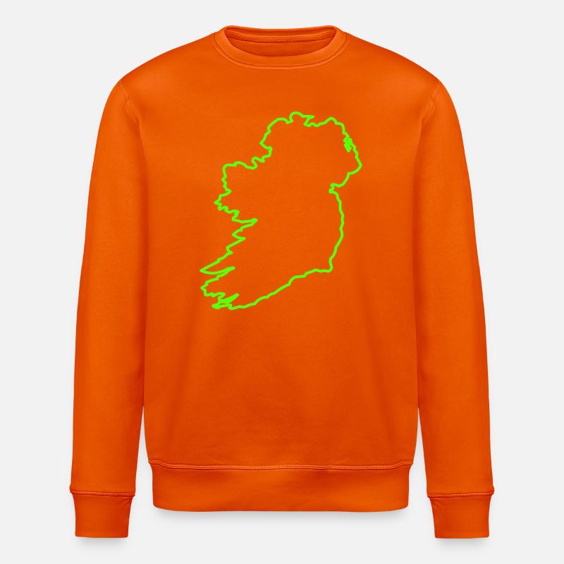 Umriss Irland - Stanley/Stella Unisex Bio-Sweatshirt ROLLER - Tieforange