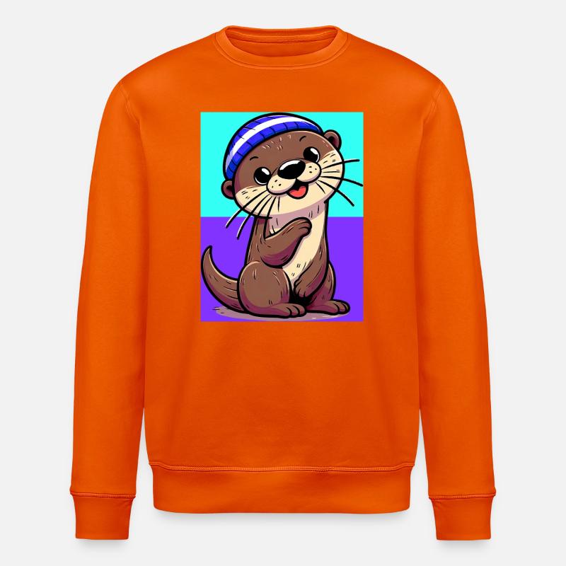 otter - Stanley/Stella ROLLER Unisex Organic Sweatshirt - bright orange