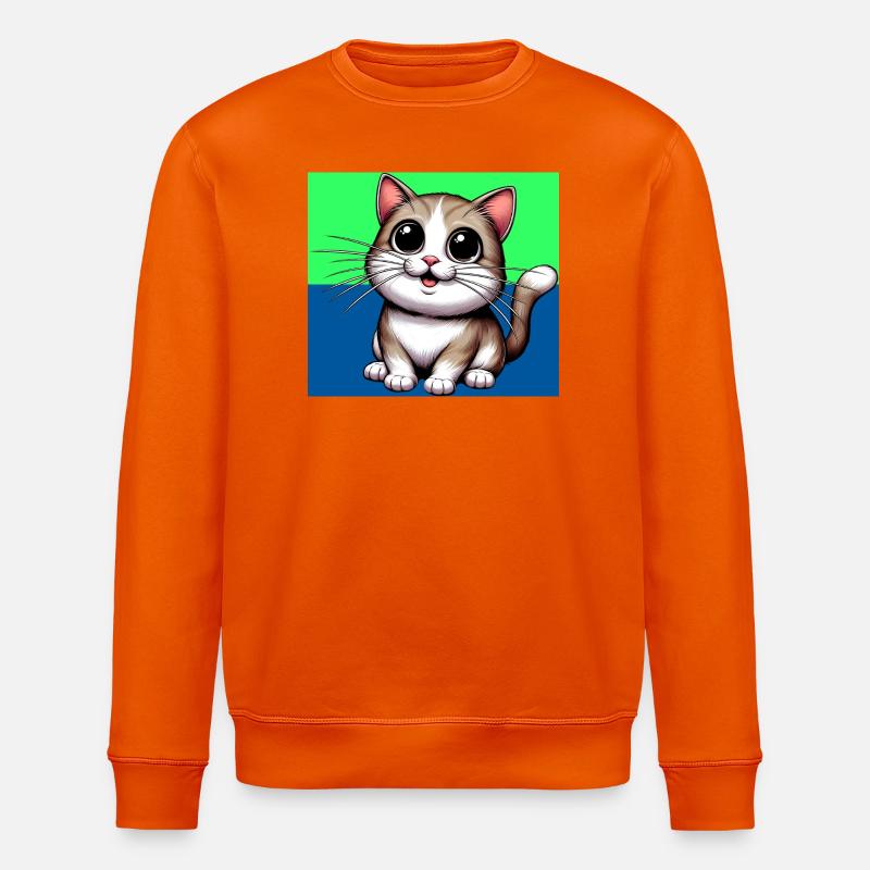 chat - Sweat bio ROLLER Stanley/Stella Unisexe - orange profond