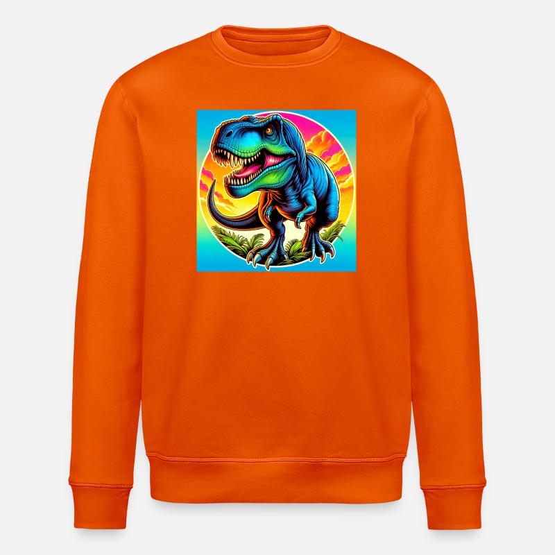 Dinosaurier - Stanley/Stella Unisex Bio-Sweatshirt ROLLER - Tieforange