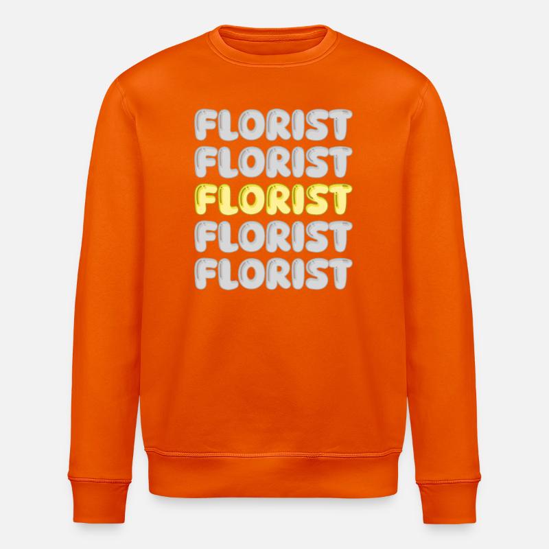 Beruf Florist - Stanley/Stella Unisex Bio-Sweatshirt ROLLER - Tieforange