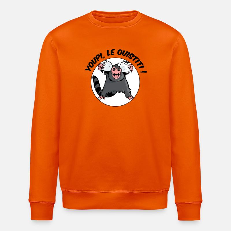 Juhu, das Marmoset! - Stanley/Stella Unisex Bio-Sweatshirt ROLLER - Tieforange