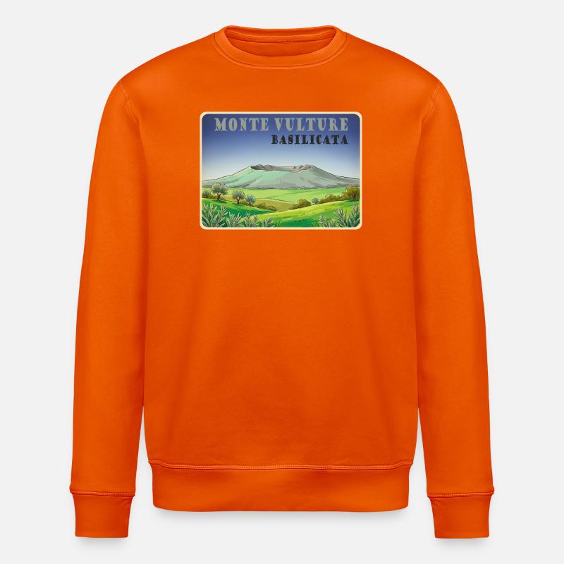 Monte Vautour - Sweat bio ROLLER Stanley/Stella Unisexe - orange profond
