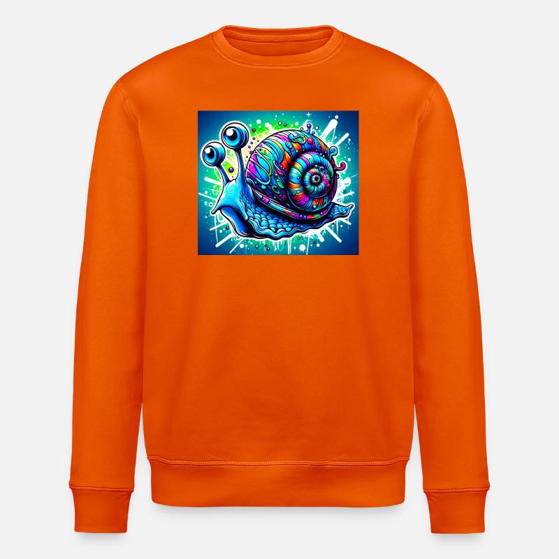 Schnecke - Stanley/Stella Unisex Bio-Sweatshirt ROLLER - Tieforange