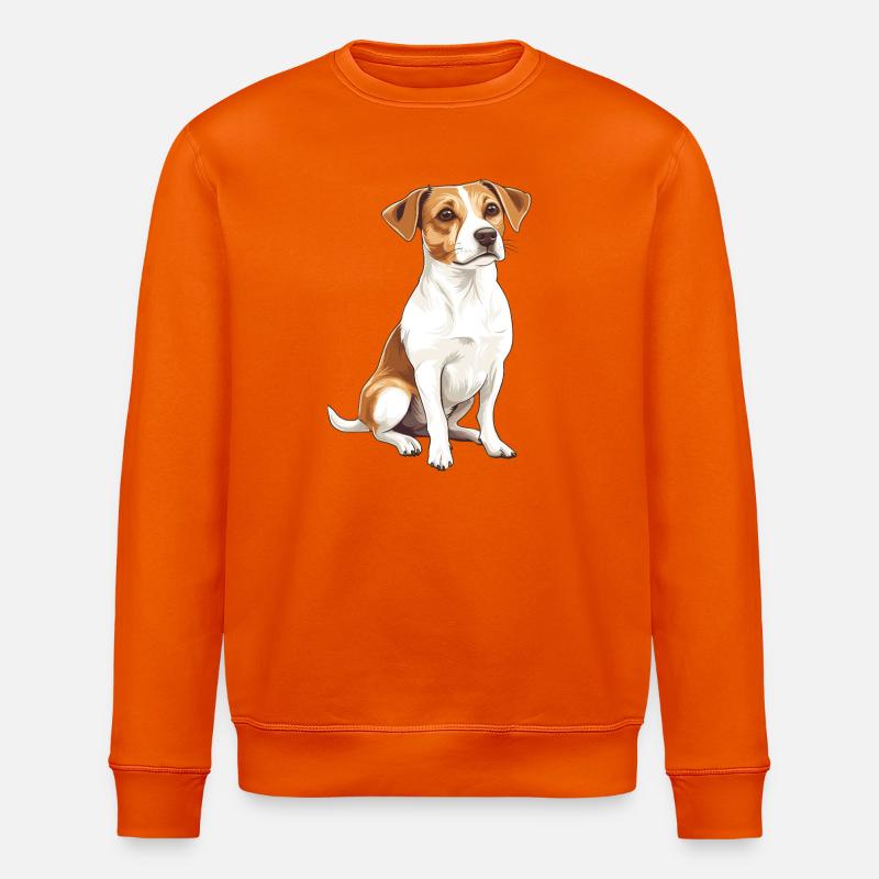 Jack Russel Terrier Design Illustration - Sweat bio ROLLER Stanley/Stella Unisexe - orange profond
