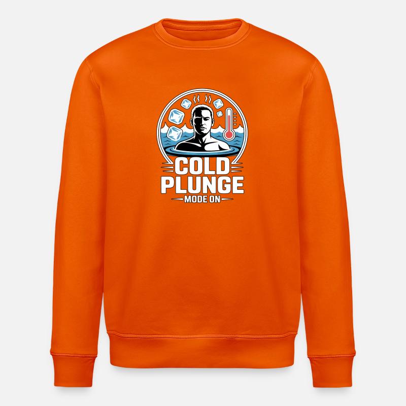 Cold Plunge Mode On Eisbaden - Stanley/Stella Unisex Bio-Sweatshirt ROLLER - Tieforange