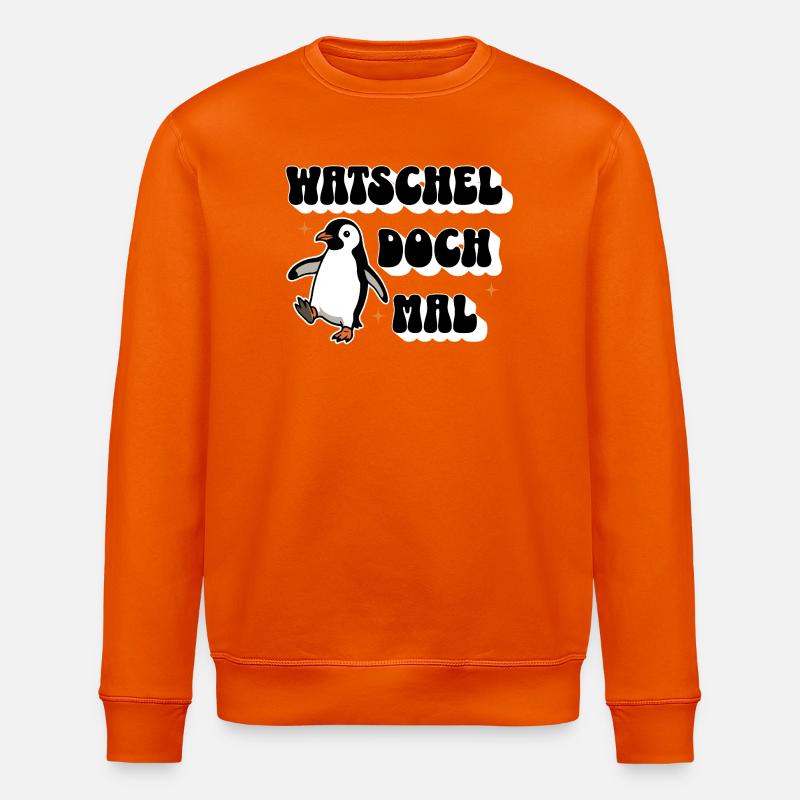 Watschel doch mal - Stanley/Stella Unisex Bio-Sweatshirt ROLLER - Tieforange