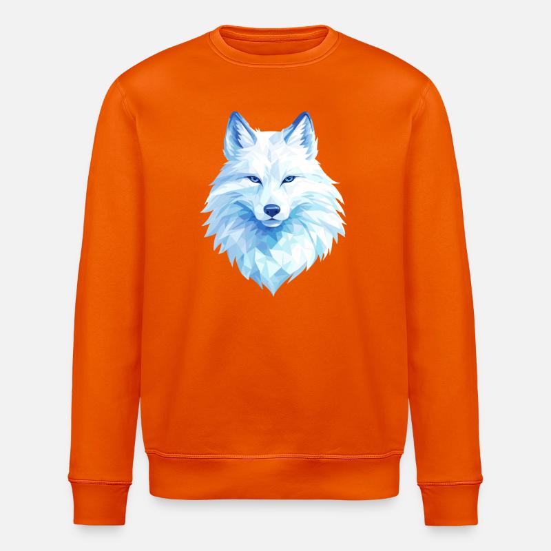 Polygon Wolf Eis Blau– Modern Art - Sweat bio ROLLER Stanley/Stella Unisexe - orange profond