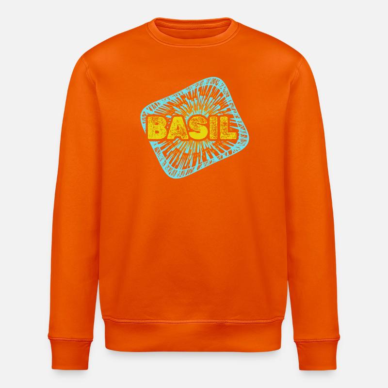 Basil as a hobby - Stanley/Stella ROLLER Unisex Organic Sweatshirt - bright orange