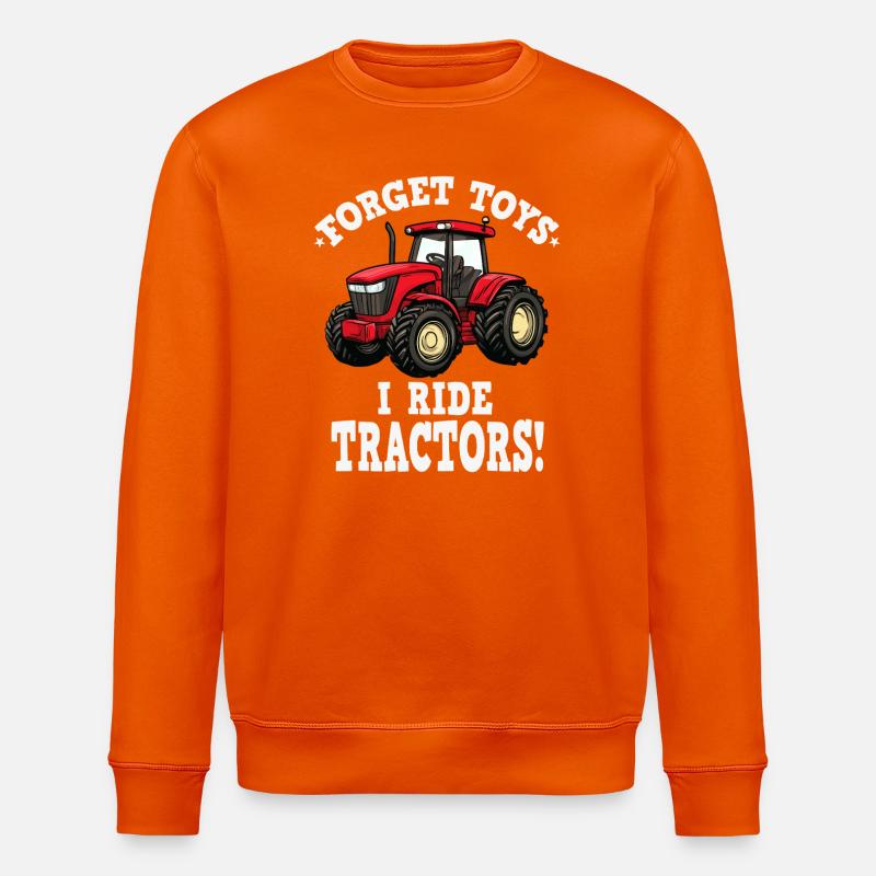 Traktor Humor - Stanley/Stella Unisex Bio-Sweatshirt ROLLER - Tieforange