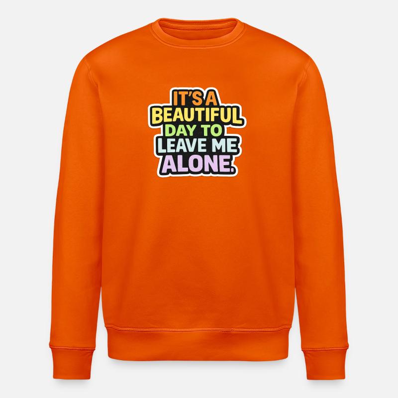 Lass Mich Allein Ich Will Ruhe - Stanley/Stella Unisex Bio-Sweatshirt ROLLER - Tieforange