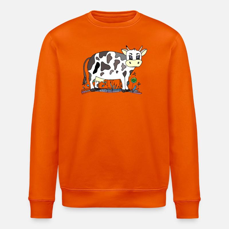 Vache - Sweat bio ROLLER Stanley/Stella Unisexe - orange profond