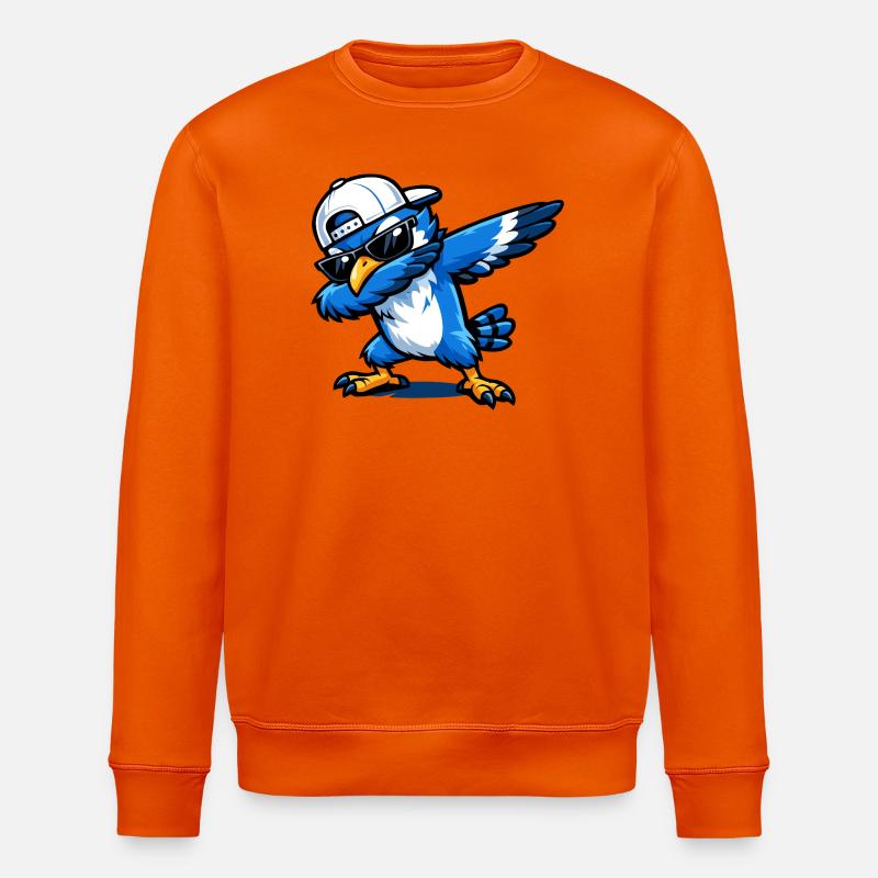 Dabbing Blue Jay - Stanley/Stella Unisex Bio-Sweatshirt ROLLER - Tieforange