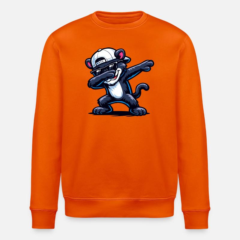 Dabbing Panther - Stanley/Stella Unisex Bio-Sweatshirt ROLLER - Tieforange