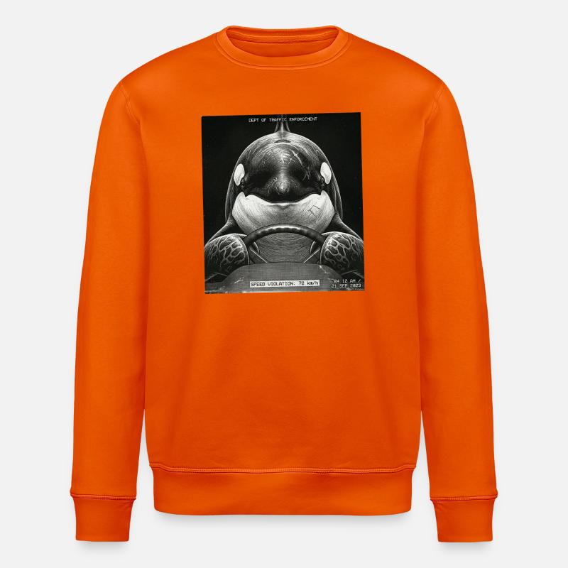 Fish Flashed - Sweat bio ROLLER Stanley/Stella Unisexe - orange profond