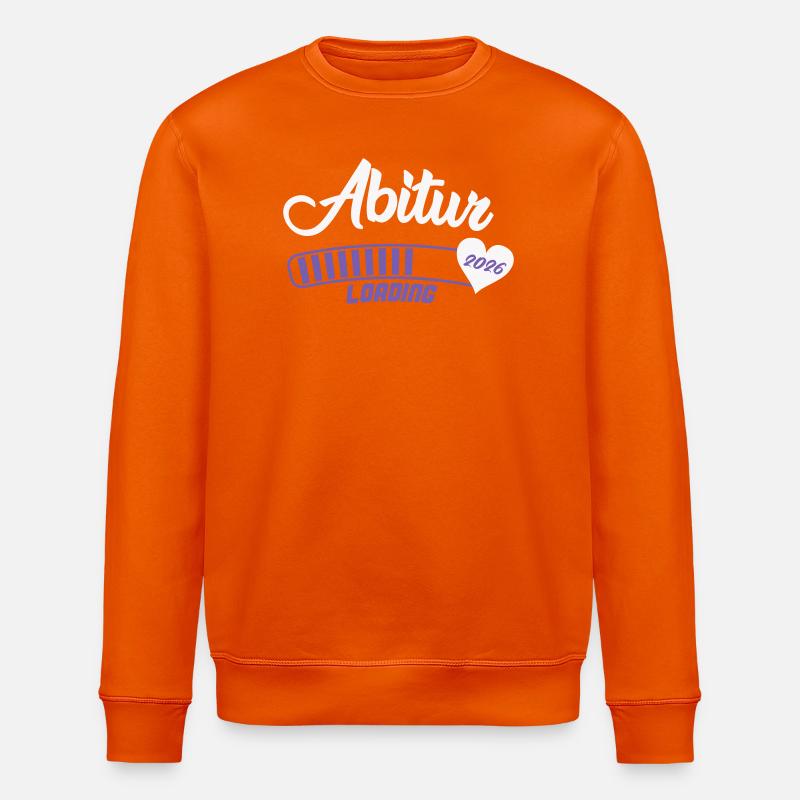 Abitur 2026 Loading Herz - Stanley/Stella Unisex Bio-Sweatshirt ROLLER - Tieforange