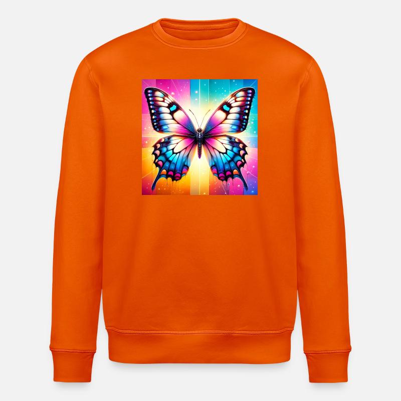 papillon - Sweat bio ROLLER Stanley/Stella Unisexe - orange profond