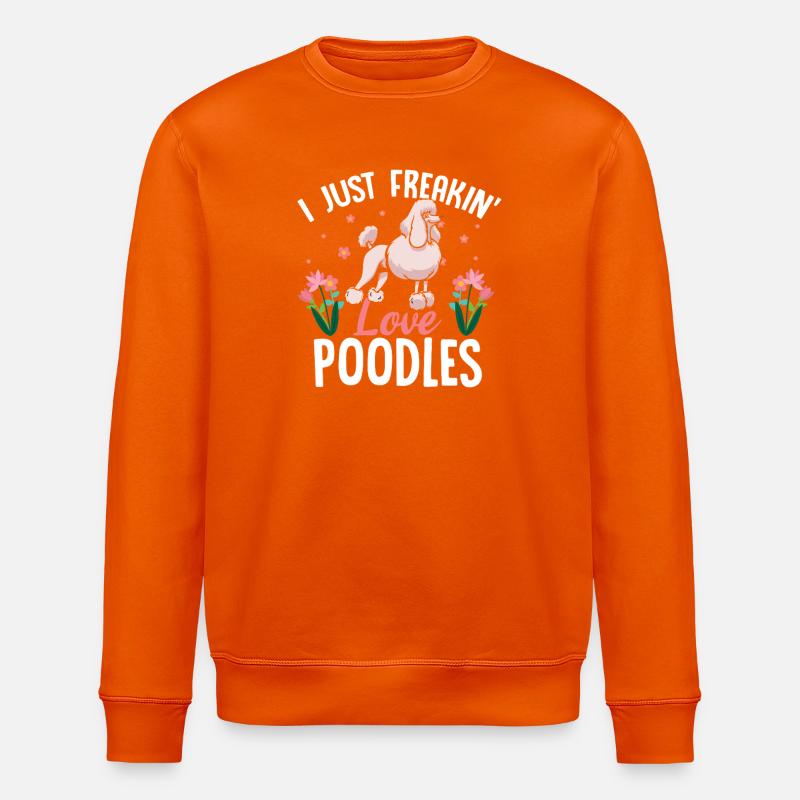 J’adore les caniches - Sweat bio ROLLER Stanley/Stella Unisexe - orange profond