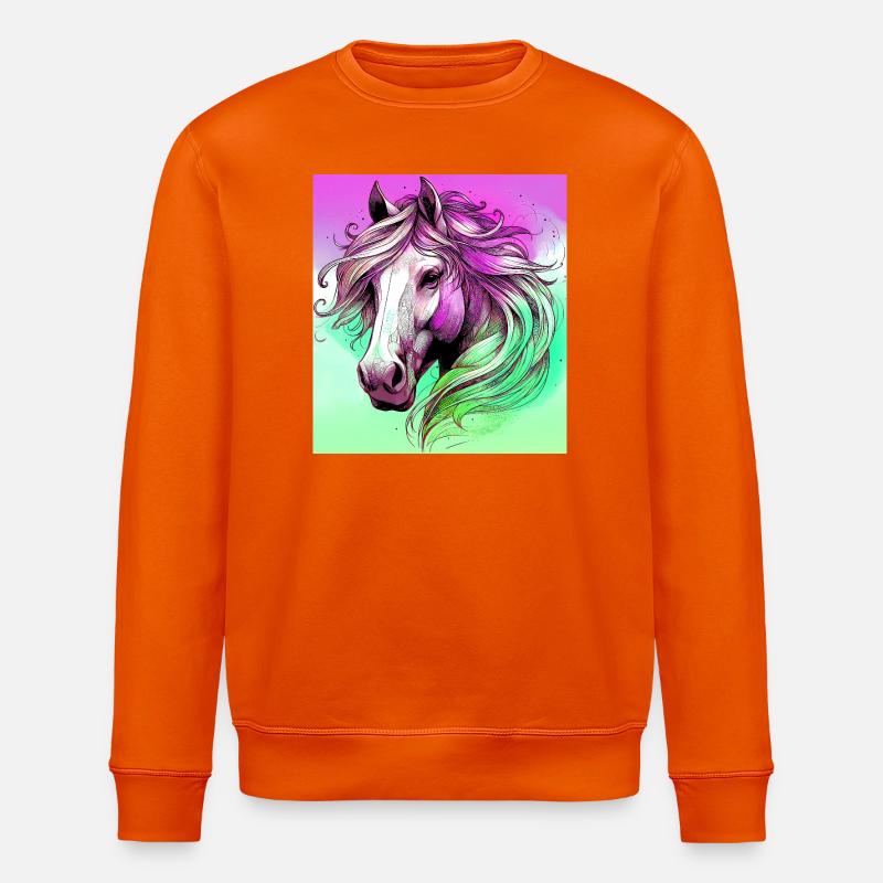 Pferd - Stanley/Stella Unisex Bio-Sweatshirt ROLLER - Tieforange