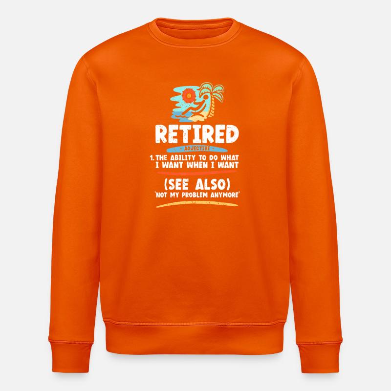 Ancien adjectif Island Tee - Sweat bio ROLLER Stanley/Stella Unisexe - orange profond