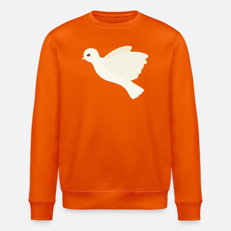Colombe d’ivoire en vol - Sweat bio ROLLER Stanley/Stella Unisexe - orange profond