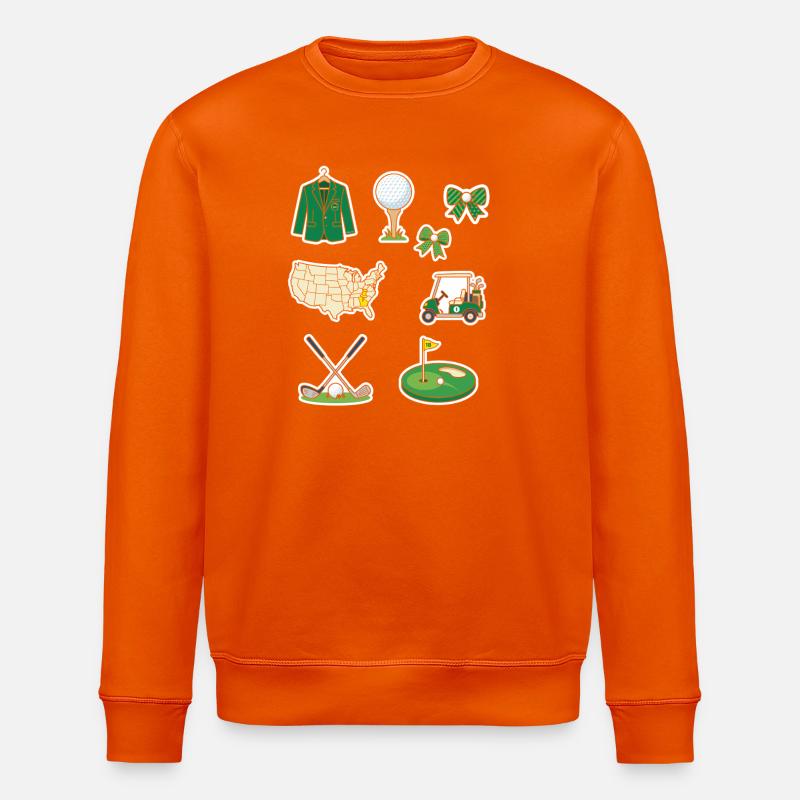 Ensemble d’autocollants Golf Universe - Sweat bio ROLLER Stanley/Stella Unisexe - orange profond