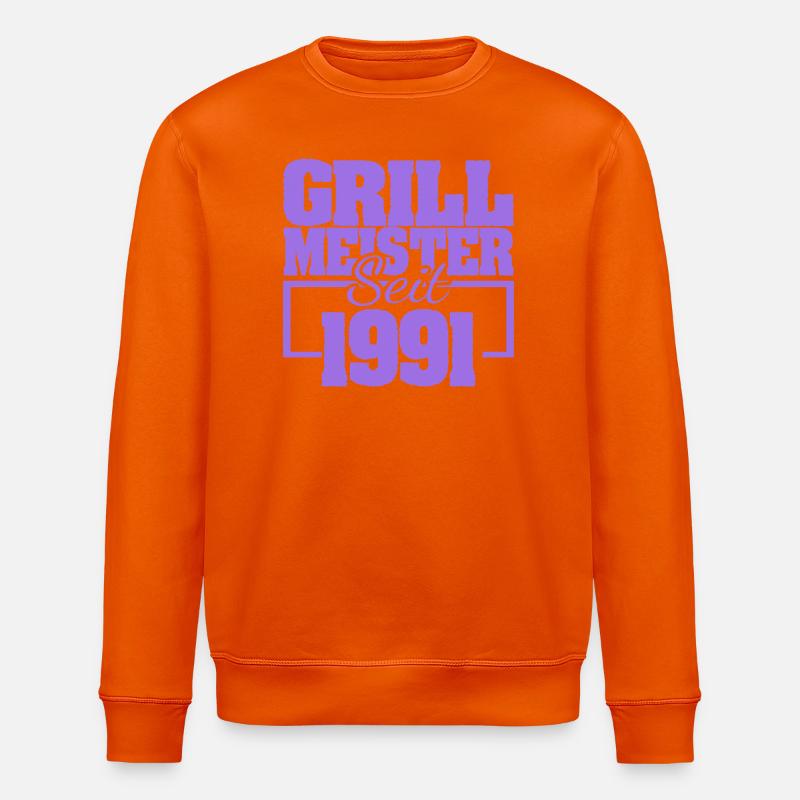 Couverts de gril 1991 - Sweat bio ROLLER Stanley/Stella Unisexe - orange profond