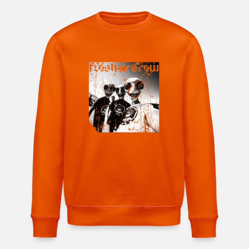 Fresh Shark Crew Graffiti - Stanley/Stella ROLLER Unisex Organic Sweatshirt - bright orange
