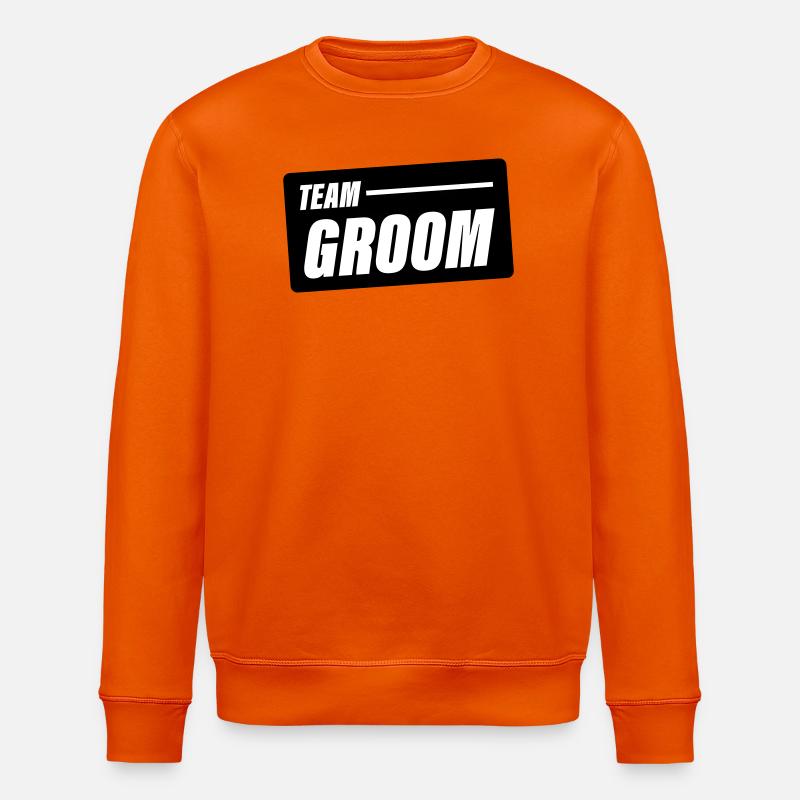 team_groom - Stanley/Stella Unisex Bio-Sweatshirt ROLLER - Tieforange
