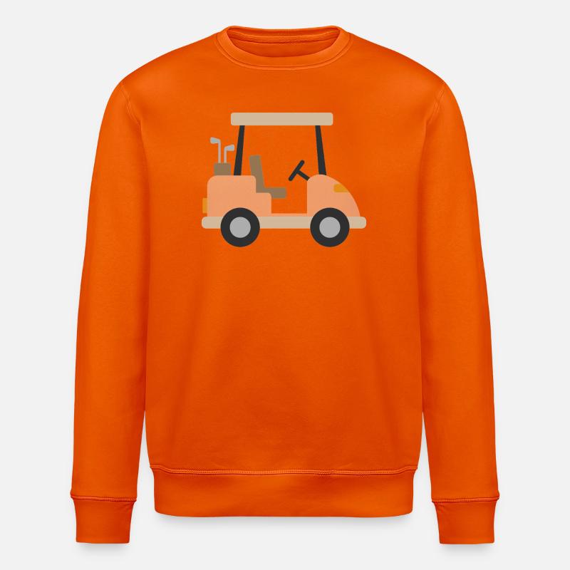 Beige Golfwagen - Stanley/Stella Unisex Bio-Sweatshirt ROLLER - Tieforange