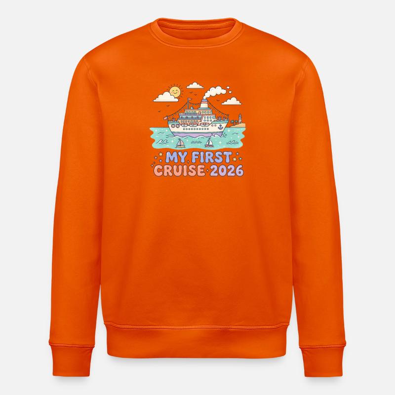 Ma première croisière en 2026 - Sweat bio ROLLER Stanley/Stella Unisexe - orange profond