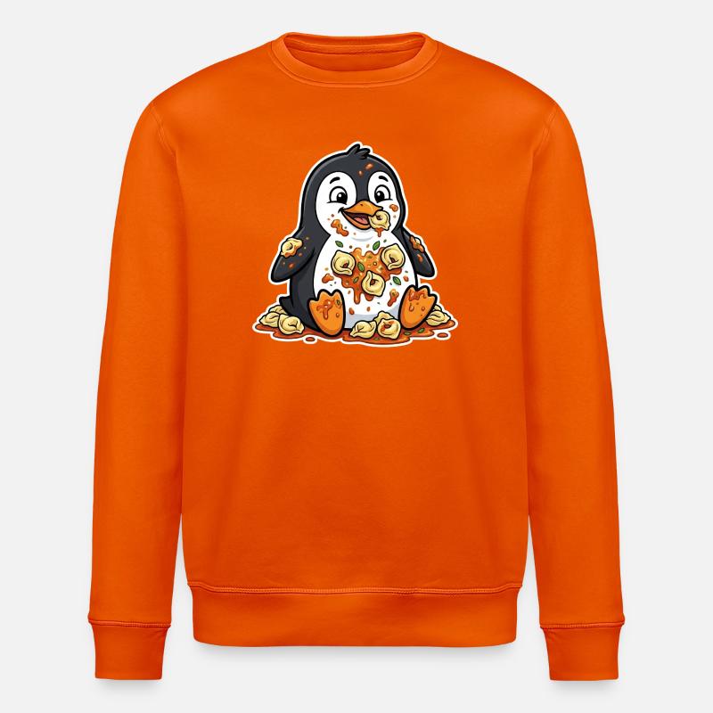 Pingouin mignon avec Tortellini Chaos - Sweat bio ROLLER Stanley/Stella Unisexe - orange profond