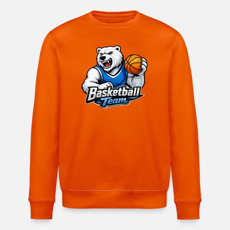 Équipe de basket-ball des Polar Bear - Sweat bio ROLLER Stanley/Stella Unisexe - orange profond