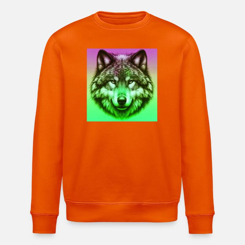 Loup - Sweat bio ROLLER Stanley/Stella Unisexe - orange profond