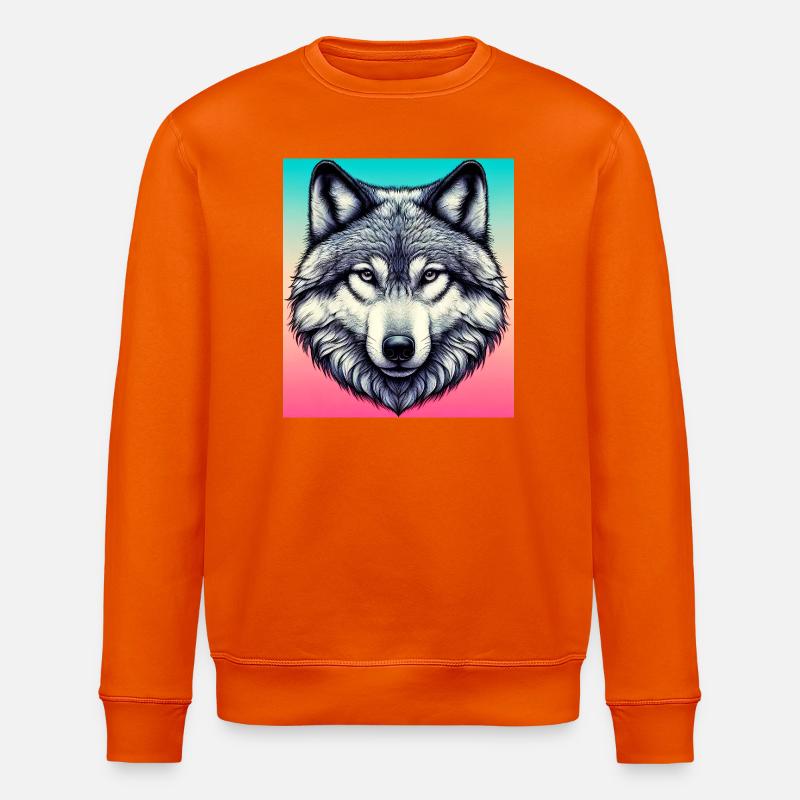 Wolf - Stanley/Stella Unisex Bio-Sweatshirt ROLLER - Tieforange