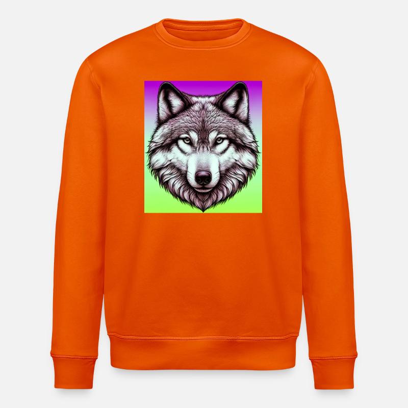 Wolf - Stanley/Stella Unisex Bio-Sweatshirt ROLLER - Tieforange