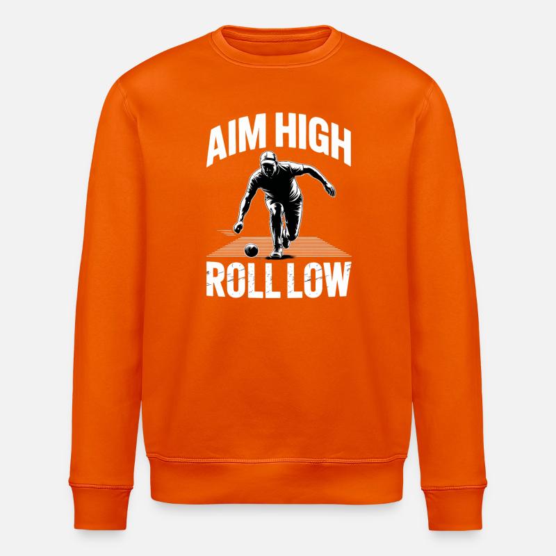 Boccia King Präzision Leidenschaft - Stanley/Stella Unisex Bio-Sweatshirt ROLLER - Tieforange