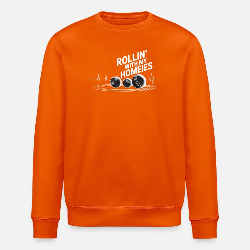 Boccia King Precision Passion - Stanley/Stella ROLLER Unisex Organic Sweatshirt - bright orange