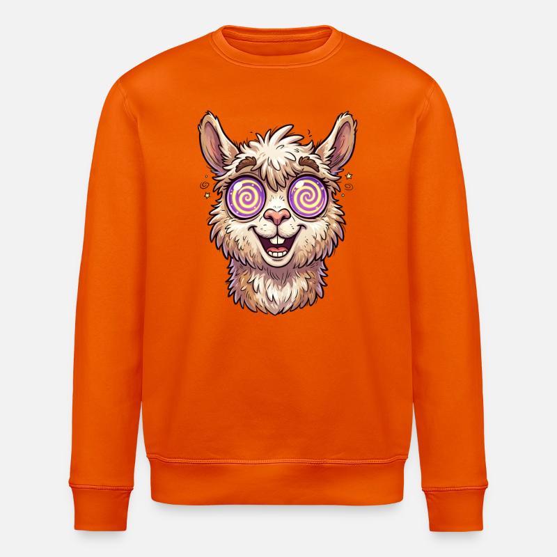 Lama Cosmique Spatial - Sweat bio ROLLER Stanley/Stella Unisexe - orange profond